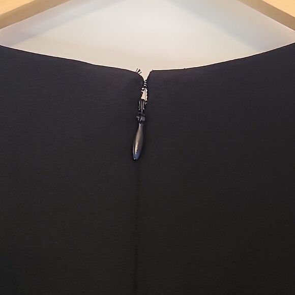 Nanette Lepore Cropped Black Short Sleeve Wide Leg Cropped Jumpsuit Size 12 - Picture 10 of 13